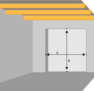 zelf garagedeur inmeten